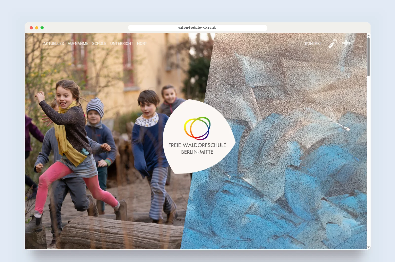 Homepage of Freie Waldorfschule Berlin-Mitte